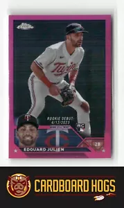 2023 Topps Chrome Update #USC141 Edouard Julien Minnesota Twins Pink RC Rookie - Picture 1 of 2
