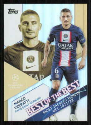 2022-23 Topps UEFA Club Competitions Best of the Best #BB6 Marco Verratti - Image 1 of 2