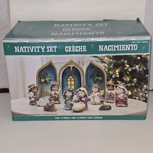 Christmas Holy Nativity Set, Crèche, Nacimiento ~12 Pc Costco Cute Nativity Set - Picture 1 of 6