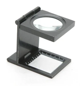 4x Aspherical Metal Folding Loupe For Ground Glass & Regular Purpose. Japan. EX. - Picture 1 of 4