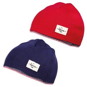 DJINNS 2 strati berretto berretto a maglia berretto di lana invernale unisex blu rosso nuovo - Foto 1 di 2