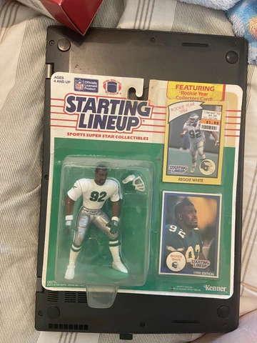 Reggie White 1990 Starting Lineup SLU Philadelphia Eagles *white jersey variant Cover