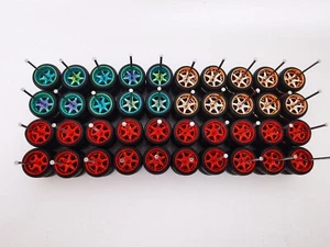 20 sets 6 spoke color mix 10mm black tire, Clearance #216 - Picture 1 of 4