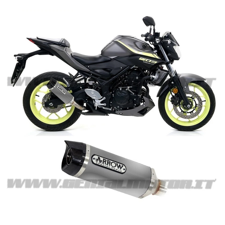 Terminale di Scarico Arrow Street Thunder Aluminio Yamaha Mt-03 2016 > 2019 - Immagine 1 di 1