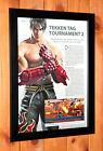 Tekken Tag Turnier 2 Xbox 360 PS3 seltene Promo kleines Poster/Anzeigenseite gerahmt