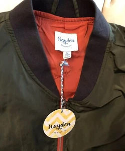 Hayden L A Herren Größe M Zip Jacke Dekoratice Orange/Rost Reißverschluss Front&Taschen - Bild 1 von 12