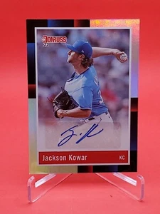 Jackson Kowar 2022 Donruss #R88S-JK Retro 1988 Auto Kansas City Royals Rookie - Picture 1 of 2