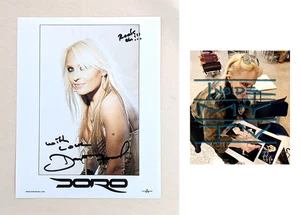 DORO PESCH Hexenmeister SIGNIERT 8x10 FOTO Metall Königin PROOF hellbound COA - Bild 1 von 9