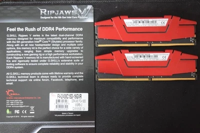 G.SKILL Ripjaws V series DDR4 DRAM 16 GB (2 x 8 GB) F4-2400C15D-16GVR - Image 1 of 3