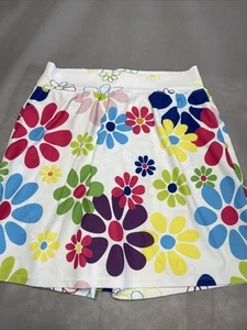 Skort Obsession Damen Weiß Skort Shorts Night Daises Golf Pickleball Gr. M - Bild 1 von 10