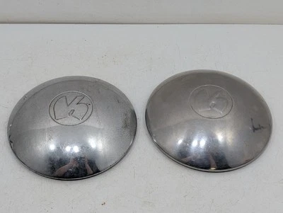 2 tapacubos Kaiser 1946-54 de colección especiales de lujo para platos de perro tapacubos PAR Foto 1 de 4