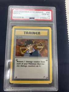 2000 Gym Heroes # 98 Brock  PSA 10 Gem Mint Rare Pokemon D16 - Picture 1 of 2