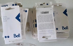 Lot de 50 cartes multi SIM Bell - Photo 1 sur 2