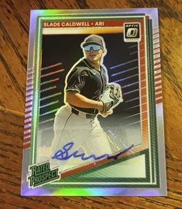 Donruss Optic Baseball Slade Caldwell 2025 autógrafo Optic Prizm Diamondbacks - Imagen 1 de 3