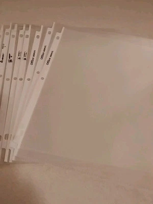 Page Protectors Assorted Thickness Semi-Clear & Clear 7ct. Sleeves 8 1/2x11 NEW - Image 1 of 2