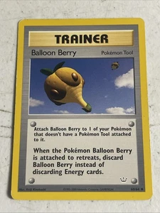 Pokemon Juego de Cartas Coleccionables Neo Revelation Balloon Berry 60/64 Mp Regular - Imagen 1 de 2
