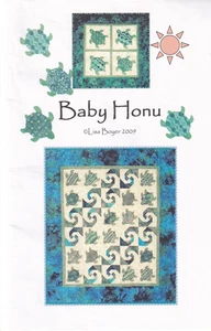 Baby Honu Quilt Pattern by Lisa Boyer Sea Turtles 54" x 61.5" Wallhanging Quilt - Picture 1 of 2