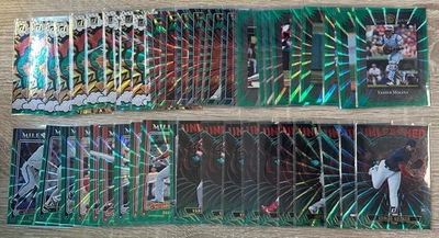 PANINI DONRUSS 2025 BÉISBOL VERDE LÁSER SP LÁMINA PARALELAS - ¡ELIGE DE LA LISTA! Foto 1 de 3