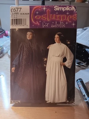 Simplicity 0577 Star Wars Costume Princess Leia Padme Pattern UNCUT Sz 6-12 HH - Image 1 of 2