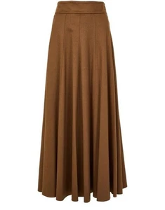 MAX MARA Sagra Maxi Brown Skirt New & Authentic - Picture 1 of 2