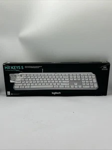 **BESCHREIBUNG LESEN Logitech MX Keys S Kabellose Tastatur, Low Profile Hellgrau - Bild 1 von 4