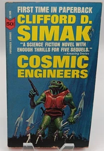 VINTAGE 1964 PAPERBACK LIBRARY COSMIC ENGINEERS/CLIFFORD D. SIMAK VFN+/NM!! - Foto 1 di 4