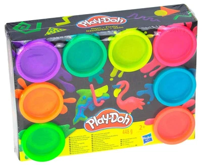 33,46 EUR/kg Play-Doh Kinderknete 8er Pack Neon Knete Knetset Regenbogen Hasbro
