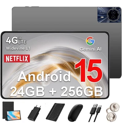 SENLINTECH 2025 Nuovo 14" Tablet Android 15 24GB RAM+256GB ROM GPS Gemini AI WlFl 4G LTE 2SIM
