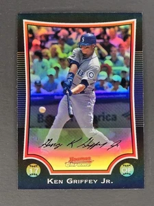 2009 Bowman Chrome #7 Ken Griffey Jr. SP Refractor MLB Seattle Mariners HOF - Bild 1 von 2