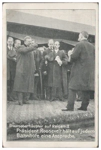 S5429/ Präsident Roosevelt hält eine  Ansprache 1905 AK  - Bild 1 von 2
