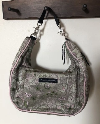 Petunia Pickle Bottom Baby Chic Mint Green Pink Floral Paisley Diaper Bag Strap - Image 1 of 4