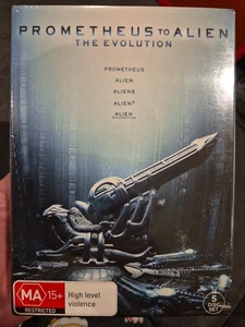 PROMETHEUS TO ALIEN THE EVOLUTION DVD 5-DISC MOVIE BOX SET ALIENS 3 RESURRECTION - Picture 1 of 2