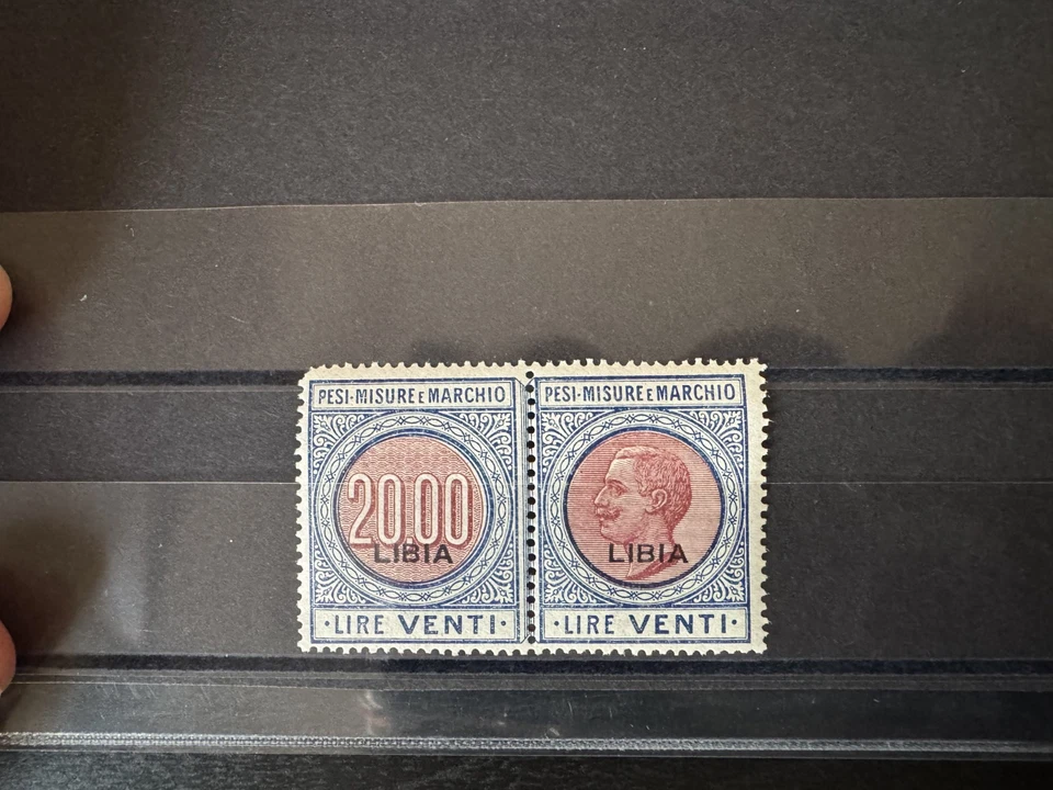 Libia / Libia - Marca da bollo / Estampillas de ingresos fiscales 20L (1925) MNH Foto 1 de 1