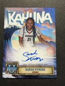 2024 Bowman Chrome University Sarah Strong BIG KAHUNA AUTO SSP UConn - Picture 1 of 2