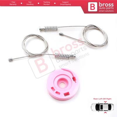 Juego Reparación Regulador Ventana Puerta Trasera Izquierda o Derecha BMW Serie 7 E38 94-2001 Foto 1 de 4