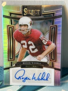 2023 Panini Select - Firme Roger Wehrli #SIG-RWE Silver Prizm /399 (AU) - Foto 1 di 2