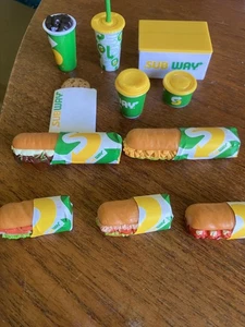 Subway Mini Brands Lot – 11 pc Set Sandwiches, Drinks, Soup NO DUPS cookie - Picture 1 of 3