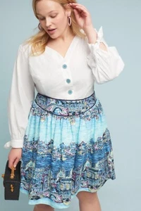 NWT Anthropologie Colloquial A-Line Skirt Plus Size 22W Dear Gondolier Venice - Picture 1 of 4