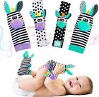 Baby Toys 0-6 Months: Baby Wrist and Ankle Rattles Foot Finder Rattle Sock, Hand