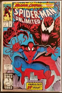 Spider-man Unlimited #1 Marvel 1993 1st Apperance Shriek NM/NM+ (Maximum Carnage - Imagen 1 de 10