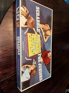 Scrabble For Junior Crossword Game 1968 Vintage Age 6 to 12 - Picture 1 of 3