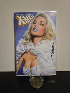 Exceptional X-Men #1 - Mike Mayhew Emma Frost Variant Trade NM - Signed w/ COA - Picture 1 of 2