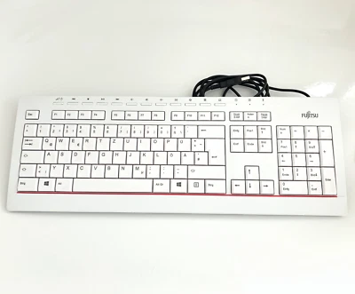 Fujitsu KB521 USB DE Tastatur QWERTZ beige Hellgrau weiß Kabelgebunden Office - Bild 1 von 4