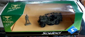 SOLIDO METAL DIE CAST # 6049 JEEP AND 1 SOLDIER US NEW IN BOX - Picture 1 of 6