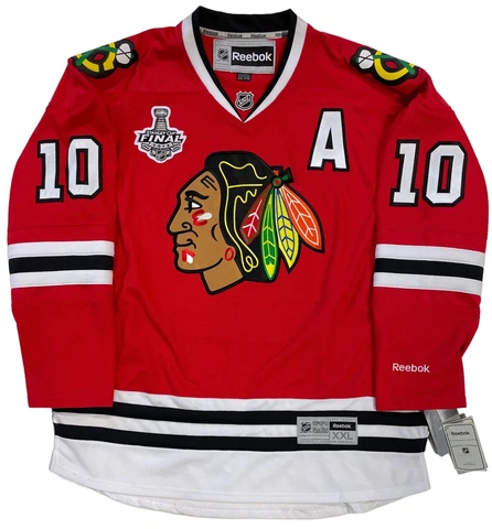 PATRICK SHARP CHICAGO BLACKHAWKS 2013 STANLEY CUP REEBOK JERSEY SIZE XXL Cover