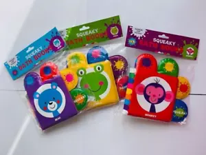 Libri da bagno orso cigolante interattivo sensoriale tempo di gioco regalo di Natale 4mos + NUOVI - Foto 1 di 8