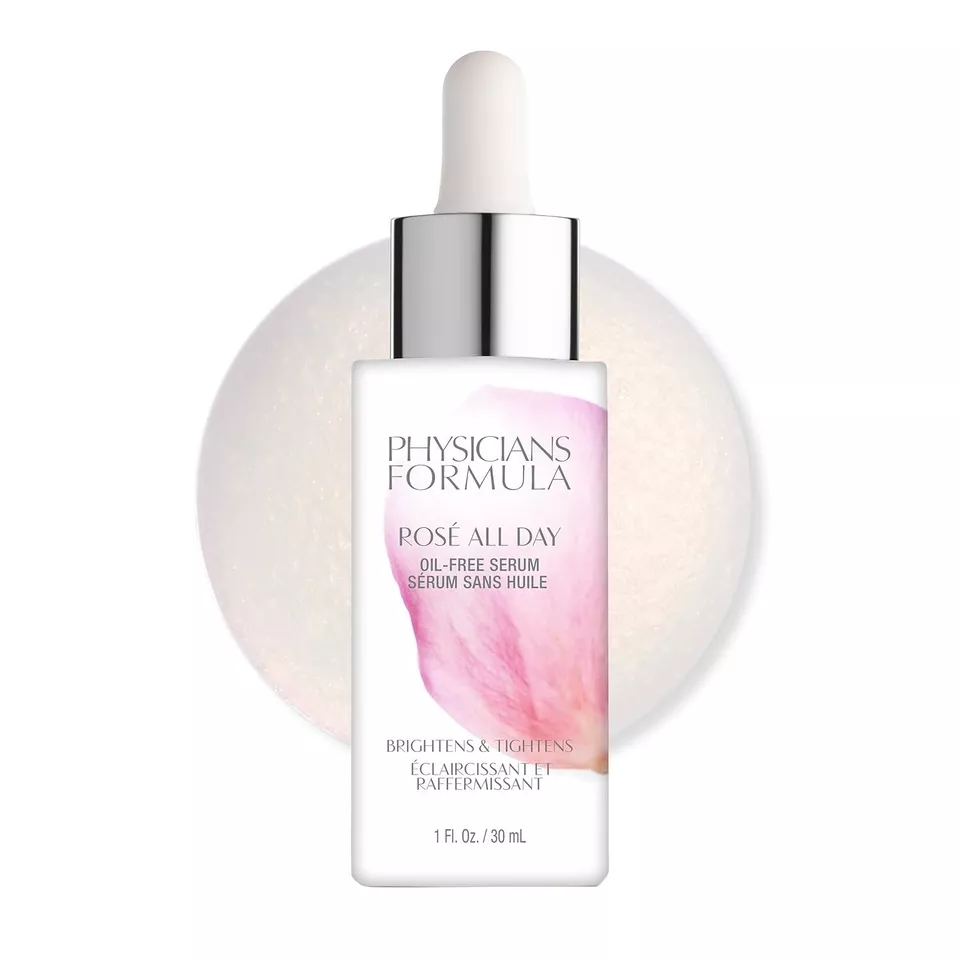 Physicians Formula Rose All Day Oil Free Serum, Brightens and Tightens, 1 oz - Image 1 of 1
