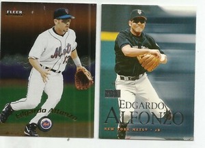 Edgardo Alfonzo - 2 Cards - New York Mets - All Different