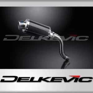 TRIUMPH DAYTONA 955i 01-02 HILEV 225mm OVAL CARBON SILENCER EXHAUST KIT - Picture 1 of 4