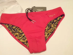 Versace Swimsuit Baroque Costume Mare Uomo size 7 Nuovo Nuovo Originale - Picture 1 of 4